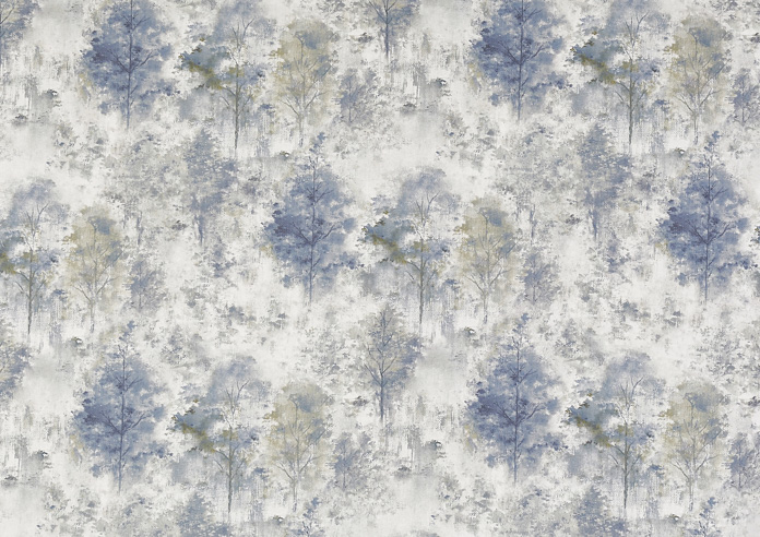 Woodland, Saxon Blue - Fabric Only - Image 3